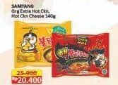 Promo Harga Samyang Hot Chicken Ramen Extra Hot, Cheese 105 gr - Alfamart
