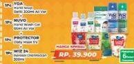 Promo Harga YOA Hand Soap + NUVO Hand Soap +WINGS CARE Protector Daily Masker Kesehatan + WIZ 24 Disinfectant Spray Surface & Air   - Yogya