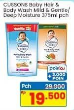 Promo Harga Cussons Baby Hair & Body Wash Happy Fresh, Mild Gentle 400 ml - Indomaret