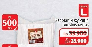 Promo Harga CHOICE L Sedotan Flexible 500 pcs - Lotte Grosir