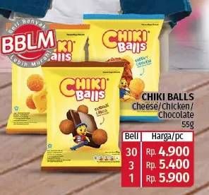Promo Harga Chiki Balls Chicken Snack Cheddar Cheese, Cheeky Chicken, Coklat, Crafty Cheese 55 gr - Lotte Grosir