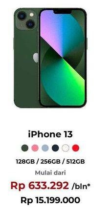 Promo Harga Apple iPhone 13 128 GB, 256 GB, 512 GB  - Erafone