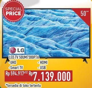 Promo Harga LG 50UM7300PTA UHD Smart TV 50''  - Hypermart