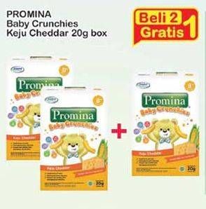 Promo Harga PROMINA 8+ Baby Crunchies Keju per 2 box 20 gr - Indomaret