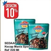 Promo Harga SEDAAP Kecap Manis Kedelai Hitam Special 220 ml - Hypermart