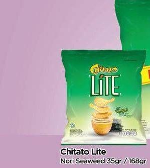 Promo Harga CHITATO Lite Snack Potato Chips  Seaweed 35 gr - TIP TOP