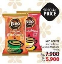 Promo Harga Neo Coffee 3 in 1 Instant Coffee Moccachino, Caramel Machiato per 10 sachet 20 gr - LotteMart