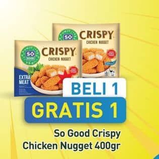 Promo Harga So Good Crispy Chicken Nugget 400 gr - Hypermart