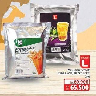Promo Harga Choice L Minuman Teh Lemon Tea, Blackcurrant 2000 gr - Lotte Grosir