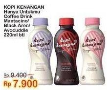 Promo Harga Kopi Kenangan Ready to Drink Avocuddle, Black Aren, Mantancino 220 ml - Indomaret