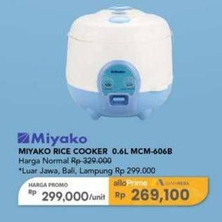 Promo Harga Miyako MCM-606 B Magic Com  - Carrefour