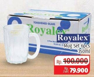Promo Harga ROYALEX Mug / Tumbler Mug per 6 pcs 350 ml - Lotte Grosir