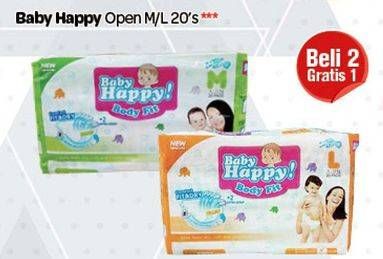 Promo Harga BABY HAPPY Body Fit Perekat M20, L20  - Carrefour