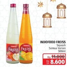 Promo Harga FREISS Syrup Squash All Variants 500 ml - Lotte Grosir