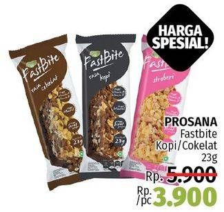 Promo Harga FASTBITE Healthy Cereal Bar Coklat, Kopi 23 gr - LotteMart