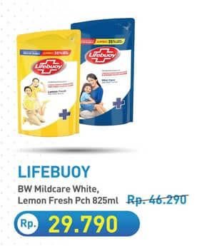 Promo Harga Lifebuoy Body Wash Mild Care, Lemon Fresh 850 ml - Hypermart