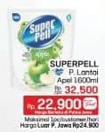 Promo Harga Super Pell Pembersih Lantai Fresh Apple 1600 ml - LotteMart