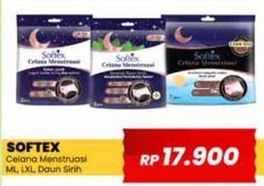 Promo Harga Softex Celana Menstruasi All Size Daun Sirih, All Size, Extra Size 2 pcs - Yogya