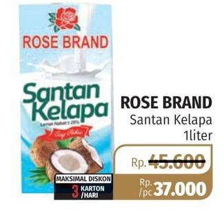 Promo Harga ROSE BRAND Santan Kelapa 1000 ml - Lotte Grosir