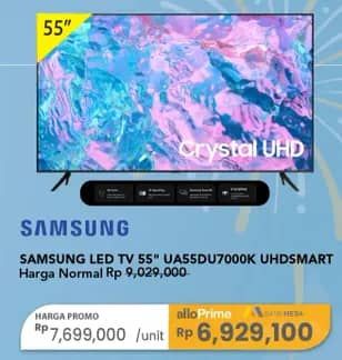 Promo Harga Samsung UA55DU7000K UDH Smart TV  - Carrefour