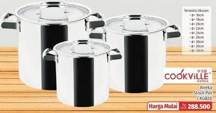 Promo Harga COOKVILLE Peralatan Masak Stock Pot  - Lotte Grosir