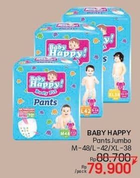 Promo Harga Baby Happy Body Fit Pants M48, L42, XL38 38 pcs - LotteMart