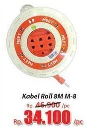 Promo Harga MEET Kabel Roll M-8  - Hari Hari