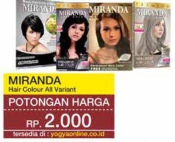 Promo Harga Miranda Hair Color All Variants 30 ml - Yogya