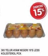 Promo Harga 365 Telur Ayam Negeri Less Cholesterol 10 pcs - Superindo