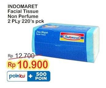 Promo Harga Indomaret Facial Tissue Non Perfumed 220 pcs - Indomaret