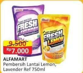 Promo Harga ALFAMART Pembersih Lantai Lavender, Lemon 750 ml - Alfamart