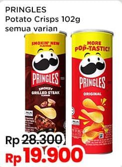 Promo Harga Pringles Potato Crisps All Variants 107 gr - Indomaret