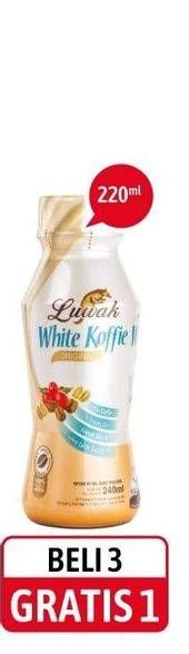 Promo Harga Luwak White Koffie Ready To Drink Original 220 ml - Alfamidi