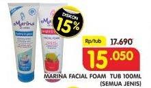Promo Harga MARINA Facial Foam UV All Variants 100 ml - Superindo
