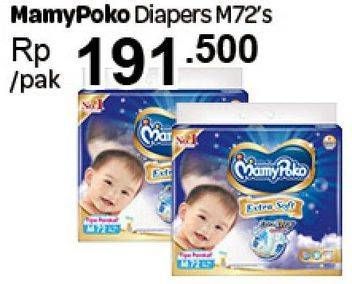 Promo Harga Mamy Poko Perekat Extra Soft M72 72 pcs - Carrefour
