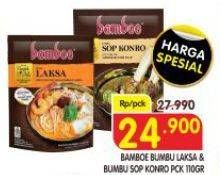 Promo Harga Bamboe Bumbu Instant Laksa, Sop Konro 110 gr - Superindo