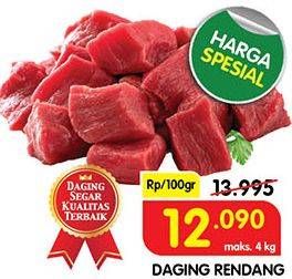 Promo Harga Daging Rendang Sapi per 100 gr - Superindo