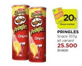 Promo Harga Pringles Potato Crisps All Variants 107 gr - Watsons