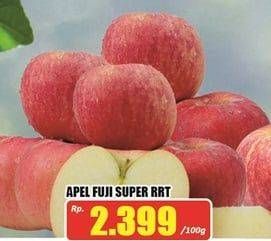 Promo Harga Apel Fuji Super RRT per 100 gr - Hari Hari