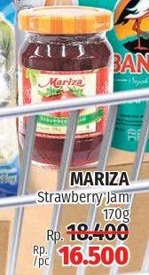 Promo Harga MARIZA Strawberry Jam 170 gr - Lotte Grosir