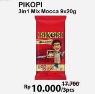 Promo Harga Pikopi 3 in 1 Kopi Mix Moccachino per 3 pouch 9 pcs - Alfamart