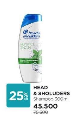 Promo Harga Head & Shoulders Shampoo 300 ml - Watsons