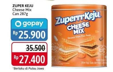 Promo Harga ROMA Zuperrr Keju Cheese Mix 287 gr - Alfamidi