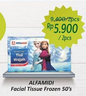 Promo Harga ALFAMIDI Facial Tissue Frozen per 2 pouch 50 pcs - Alfamidi