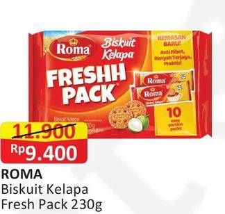 Promo Harga ROMA Freshh Pack per 10 pcs 23 gr - Alfamart