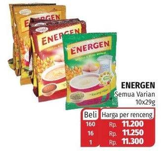 Promo Harga ENERGEN Cereal Instant All Variants per 10 sachet 29 gr - Lotte Grosir