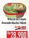 Promo Harga WALLS Ice Cream Avocado Choco Mocha 700 ml - Hypermart