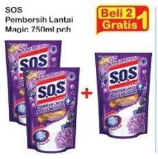 Promo Harga SOS Pembersih Lantai Magic 750 ml - Indomaret