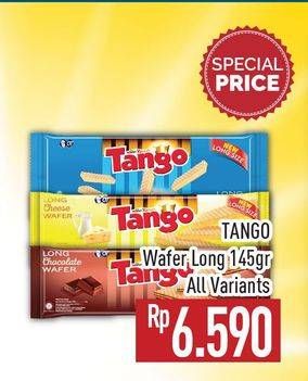Promo Harga TANGO Long Wafer All Variants 145 gr - Hypermart