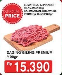 Promo Harga Daging Giling Sapi Premium per 100 gr - Hypermart